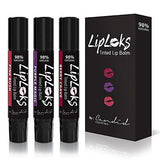 Slimline Tinted Lip Balm, 3 Pack, Organic & Natural, With Organic Coconut Oil
