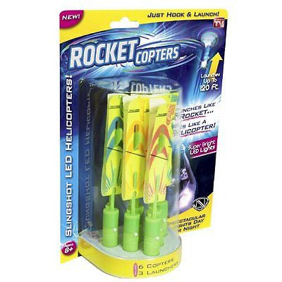 Rocket Copter ROCKCOP LED Helicopters Assorted Plastic/Rubber - As Seen on TV