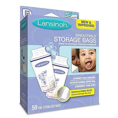 Lansinoh Breastmilk Storage Bags, 50 Count, BPA Free and BPS Free