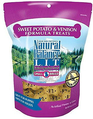 8 Oz Natural Balance Dog Biscuits Treats Snacks Pet Supply Sweet Potato Venison