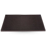 Black 18'' x 12'' Rubber Bar Service Spill Mat Beer Pad Barware Wine Table cover