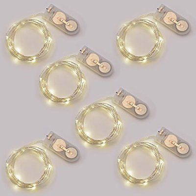 LED Moon Lights - Fairy String Lights Battery Operated (Moon Lights x6)