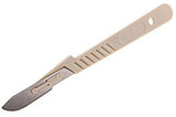Disposable Scalpel Blades No. 22 With Plastic Handle Suitable for Dermaplaning