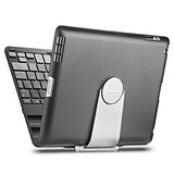 Sturdy Bluetooth Keyboard Case With Multi-Adjustable Stand For iPad 4/3/2 Black