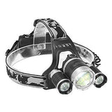 OUTERDO 5000Lumen Headlamp 3 X Chips XML T6 +2R5 Headlight Flashlight