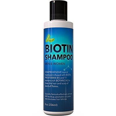 Biotin Shampoo for Hair Growth B-Complex Formula for Hair Loss Removes DHT 8 Oz