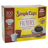 300 Disposable Coffee Filters Replacement Simple K Cups Keurig Brewers