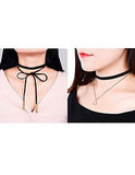 Outus 8 Pieces Choker Necklace Set Stretch Velvet Classic Gothic Tattoo Lace