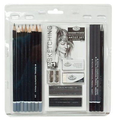 21 Piece Sketching Graphite Pencil Set Art Supplies Drawing Tools For Artists