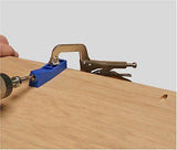Mini Kreg Jig Kit Woodworking Pocket Hole Joinery Step Drill Bit Allen Wrench