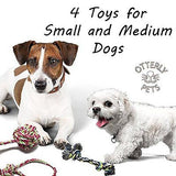 Otterly Pets Puppy Dog Pet Rope Toys For Small to Medium Dogs (Set of 4)