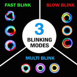 2nd Gen Push Activated 3 Flashing Modes LED Glow Premium Fidget Focus Spinner