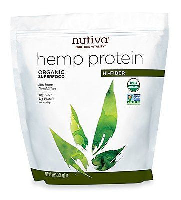 Nutiva Organic Hemp Protein Hi-Fiber 3 Pound Hemp Protein Hi Fiber 3-Pound