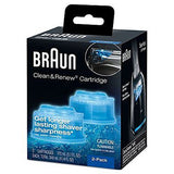 2 Count Genuine Braun Clean Renew Cartridge Refills Series 3,5,7 Shaver Cleaner