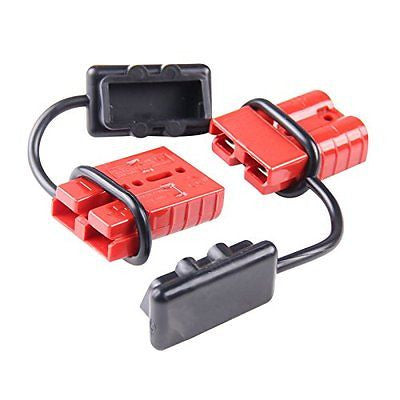 Quick Connector Plug For 12V Winch Trailer Driver 6-10 AWG 120A Battery Connect