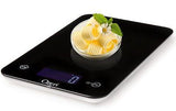 Touch Professional Digital Kitchen Scale (12 lbs Edition), Tempered Glass, Black
