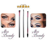 Star Beauty Eyebrow Brush Set 3pcs Premium Quality Synthetic brushes FIRM HAIR &