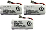Cordless Handset Rechargeable Genuine Battery (3-Pack) Uniden 2.4 V 300 mAh