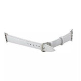 Replacement Accessory Band Crocodile Leather Adapter For Apple Watch 38mm White