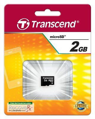 2 GB SD Secure Digital Flash Memory Card W/ Built-In Error Correcting Code Black