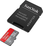 Micro SD Card Best SanDisk Ultra 32 GB with Adapter Gray/Red Mini Memory Cards