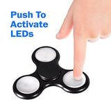 2nd Gen Push Activated 3 Flashing Modes LED Glow Premium Fidget Focus Spinner