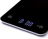 Touch Professional Digital Kitchen Scale (12 lbs Edition), Tempered Glass, Black