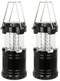 2 Pack Collapsible LED Camping Lanterns Flashlights Emergency Tent Light for Backpacking Hiking Fishing - Outdoor Portable Lighting Camping Equipment