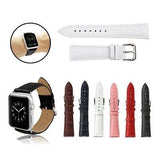 Replacement Accessory Band Crocodile Leather Adapter For Apple Watch(White 42mm)