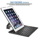 Sturdy Bluetooth Keyboard Case With Multi-Adjustable Stand For iPad 4/3/2 Black