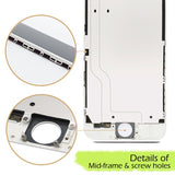iPhone 6 Screen Replacement Full Assembly + Touch Digitizer LCD Display (4.7 Inch) with Screen Protector and Repair Tools (iPhone 6 White - Full Assembly) iPhone 6 White - Full Assembly