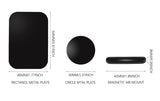 Nekteck Universal Stick on Flat Magnetic Car Mount Phone / Key Holder for iPhone 7 6 6S Plus 5S 5C SE Samsung Galaxy S6/S7 Edge Plus S5 Note 5 4 LG G5 Pixle/ Pixel XL Nexus 6P 5X More 2 Pack Black