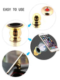 ZFLQ Magnetic Car Mount Universal Magnetic Car Cell Phone Holder for Smartphones and iPhone 7/6s Plus/6 Plus Samsung Galaxy S7/S6 Edge Mini Tablets and GPS Devices (Gold) Gold