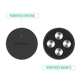 Nekteck Universal Stick on Flat Magnetic Car Mount Phone / Key Holder for iPhone 7 6 6S Plus 5S 5C SE Samsung Galaxy S6/S7 Edge Plus S5 Note 5 4 LG G5 Pixle/ Pixel XL Nexus 6P 5X More 2 Pack Black