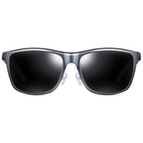 ATTCL Men's Hot Retro Metal Frame Driving Polarized Wayfarer Sunglasses Al-Mg Metal Frame Ultra Light Gray as the pictures