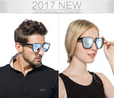 ATTCL Unisex Wayfarer Sunglasses 100% Polarized UV Protection Silver as the pictures