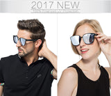 ATTCL Unisex Wayfarer Sunglasses 100% Polarized UV Protection Silver as the pictures