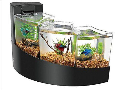 Aqueon Kit Betta Falls Fish Tank Aquatic Reef Aquarium Relaxing Gallon Stand