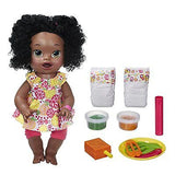 NEW Baby Alive Sara African American Super Snacks Snackin' Doll Feed Girls Play