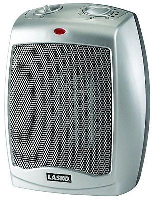 Compact Portable Electric Ceramic Space Heater Small Adjustable Thermostat