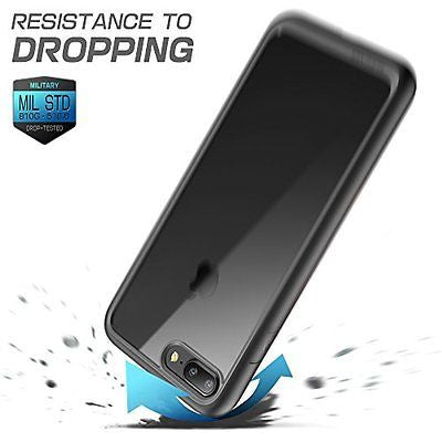 SUPCASE iPhone 7 Plus Premium Hybrid Protective Clear Bumper Case, Black