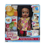 NEW Baby Alive Sara African American Super Snacks Snackin' Doll Feed Girls Play